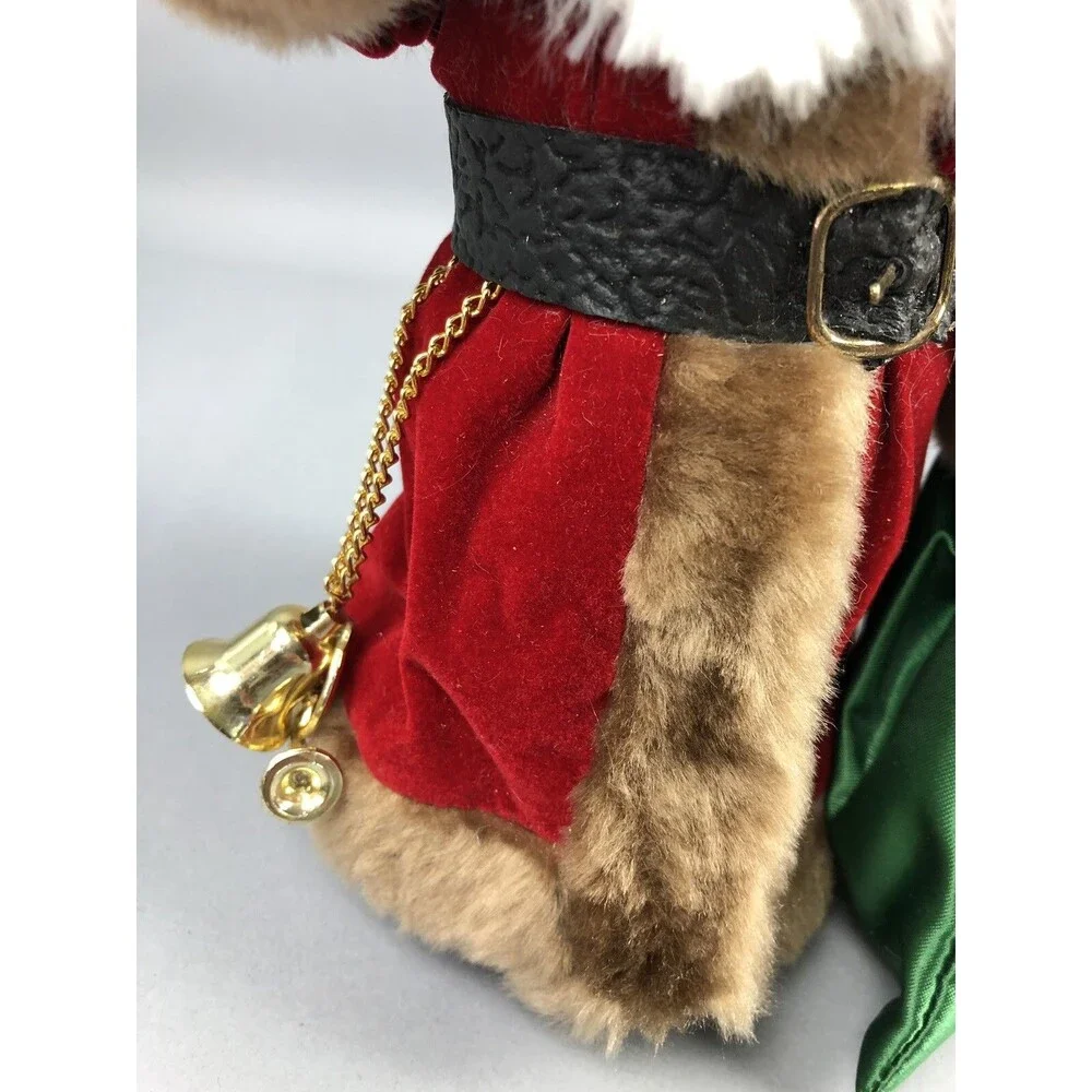 Santa Claus Figure Christmas Tree Topper Bottle Brush 8” Holiday Decor Gift